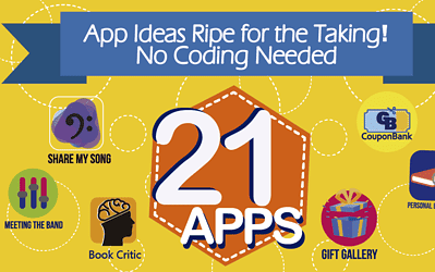 21 App Idea Examples Ripe for the Taking! No Coding Needed