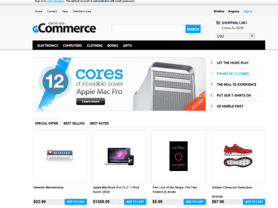 Ecommerce website