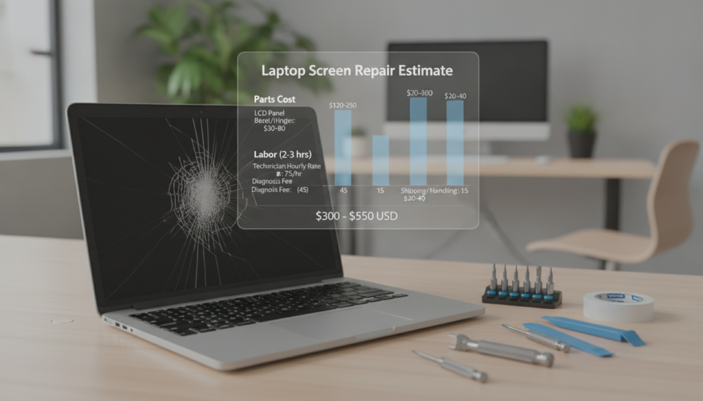 cost to replace laptop screen